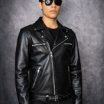 CASACA DE CUERO NEGAN JACKET